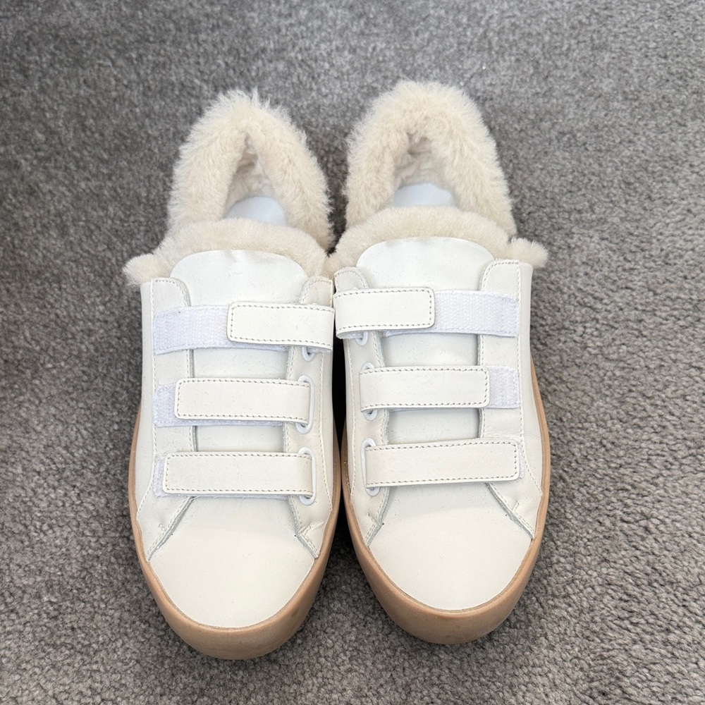Freda Salvador White and Tan Sneakers